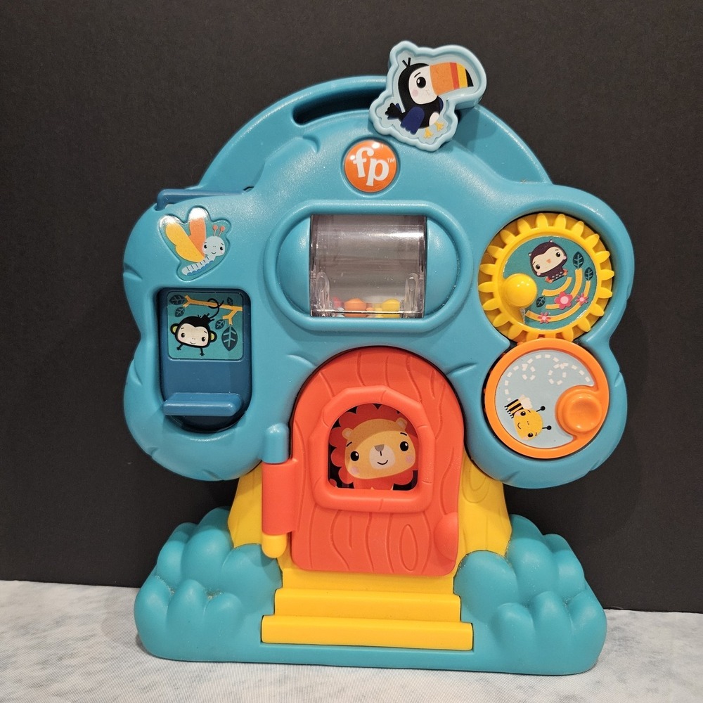 Fisher Price Animal Discovery Tree Activity Toy Baby Learning Fine‎ Motor 2014